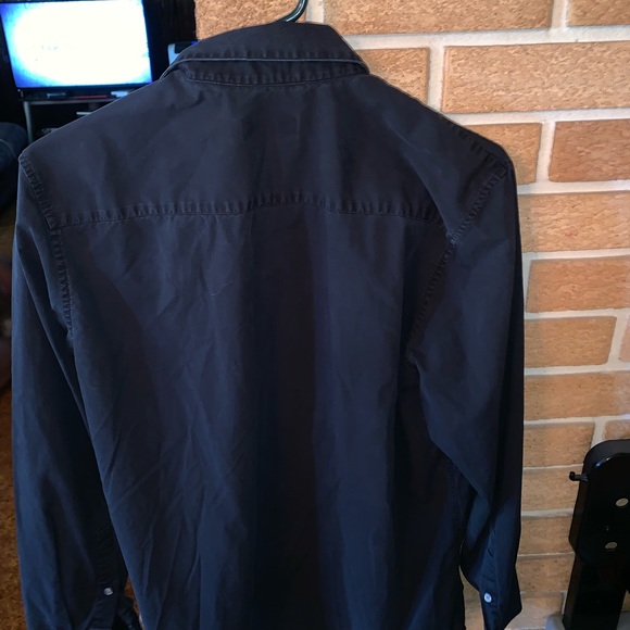 Calvin Klein black dress shirt size medium - Picture 3 of 3